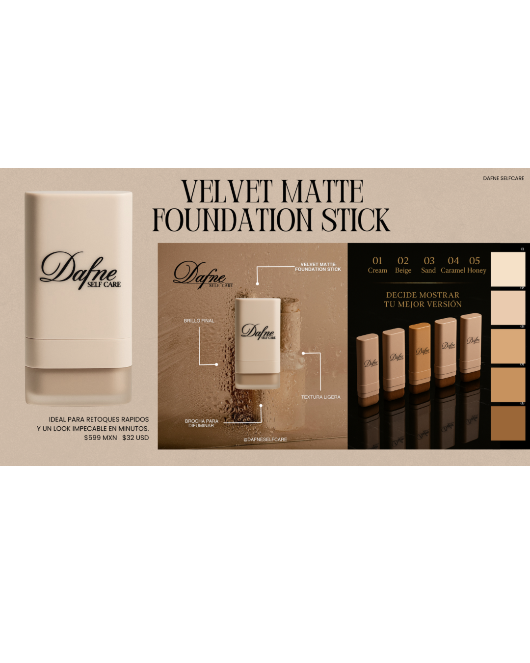 Velvet Matte Foundation Stick